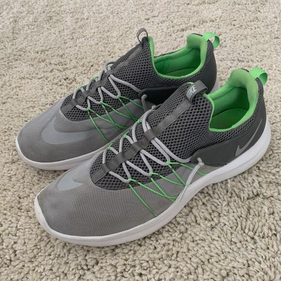 NIKE Darwin Grey / Green Trainer Running Shoes Sneakers Size 13 819803-003 - Picture 1 of 9